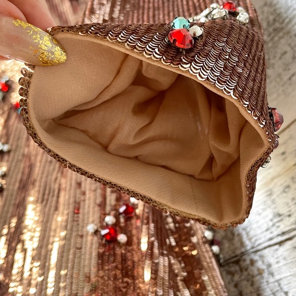 Gucci Pink Sequin Gem Bow Tie Dress Size 40 430500 - Picture 13 of 16